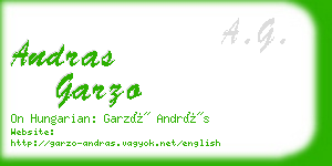 andras garzo business card